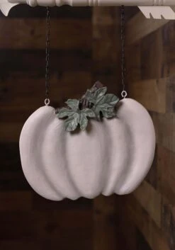 10 Inch Whitewashed Pumpkin Arrow Figure