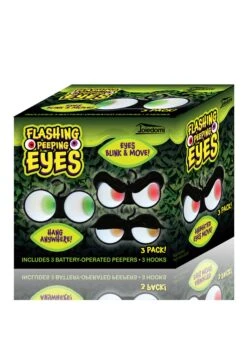 3 Pack Dark-Activated Flashing Peeping Eyes Lights Set -Fun World Shop 3 pack dark activated flashing peeping eyes lights alt 3