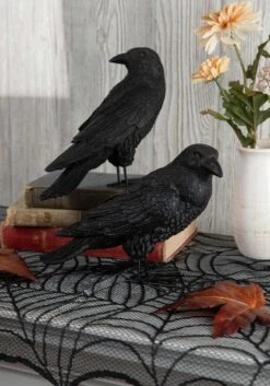 Set Of 2 Fright Night 9 Inch Crows