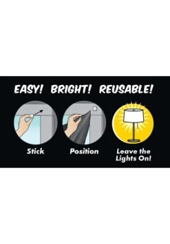 Silhouette Cats And Bats Window Poster -Fun World Shop cats bats silhouette window poster alt 4