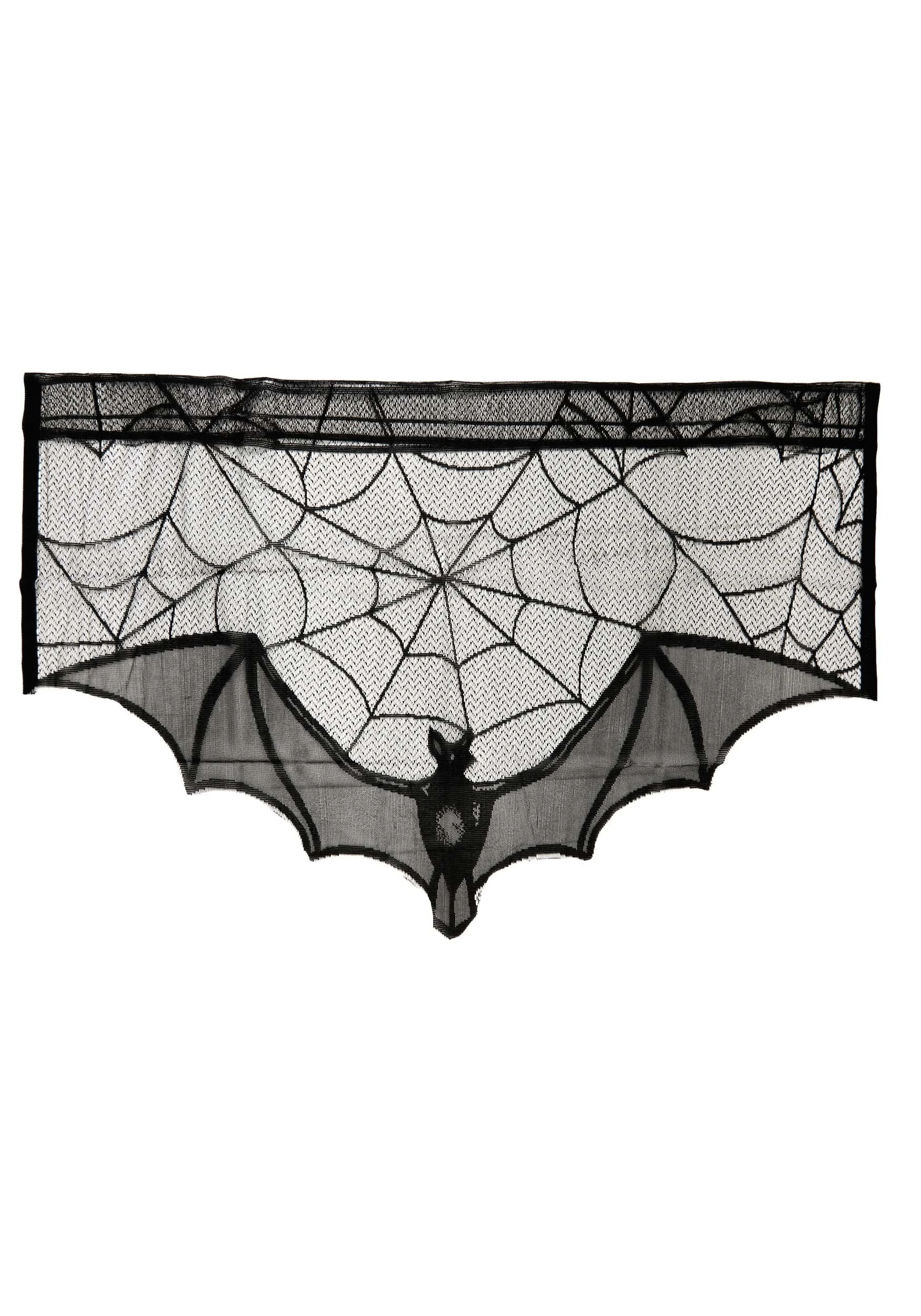 Flying Bat Mantel Scarf Halloween Decoration 1 Flying Bat Mantel Scarf Halloween Decoration