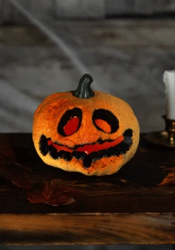 Light Up Spooky Pumpkin With Red Lights Decoration