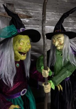 Animated Stirring Up Trouble Witch Decoration -Fun World Shop stirring up trouble animated witch decoration alt 5